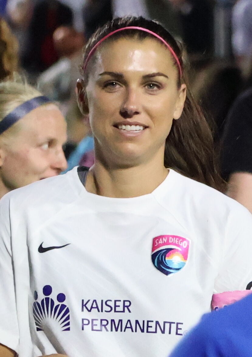 A atleta Alex Morgan, em 2023.