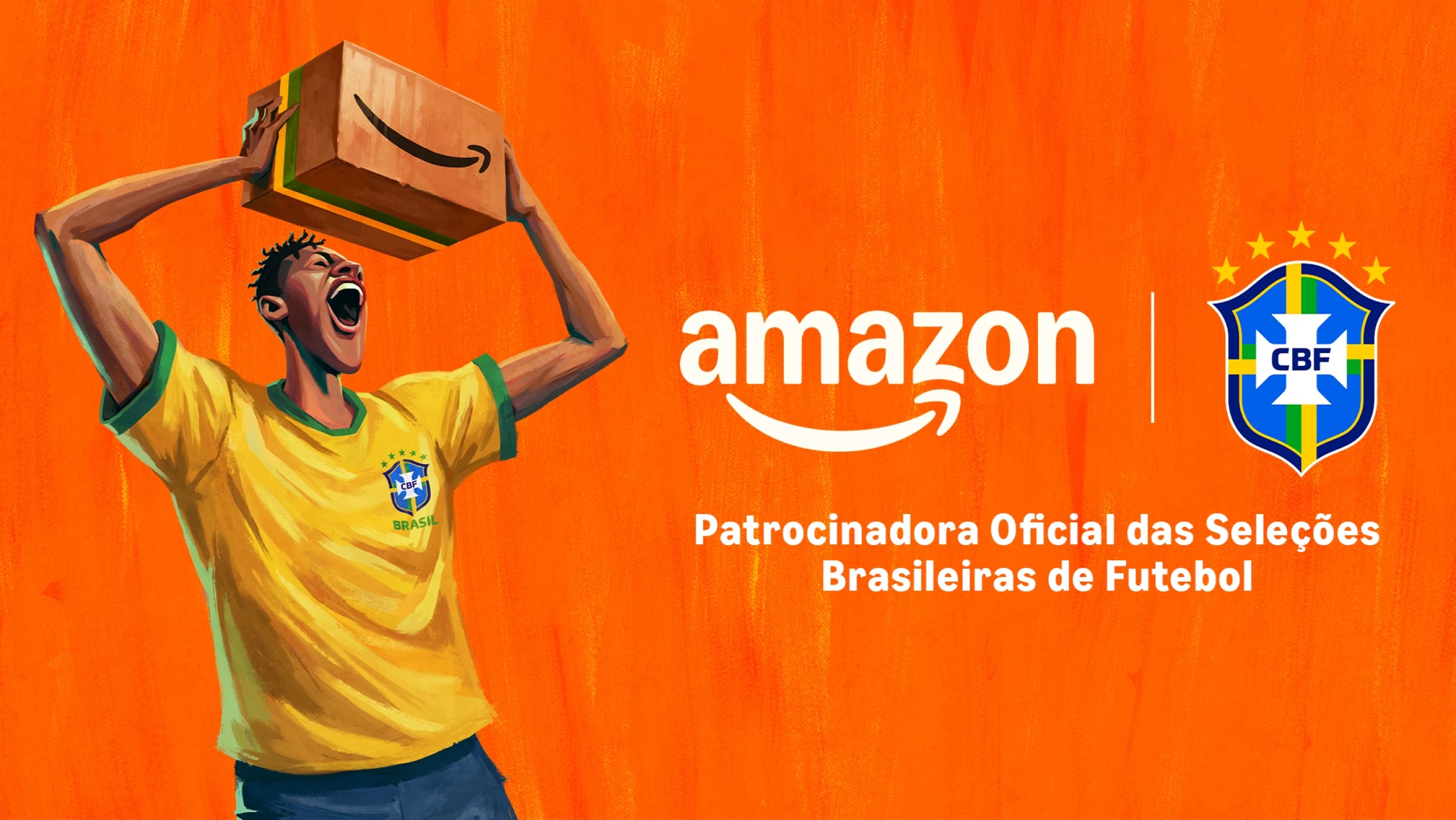 A Amazon anunciou o patrocínio de 2 anos de todas as Seleções Brasileiras de Futebol