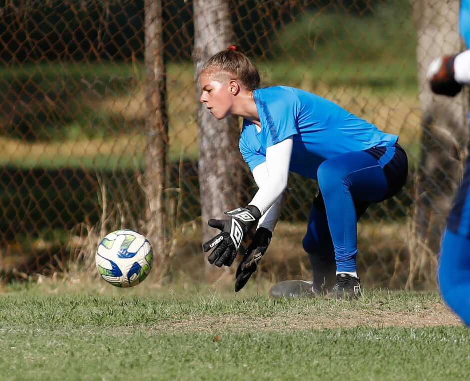 Ana Morganti nos treinos do Corinthians Feminino Sub-17.