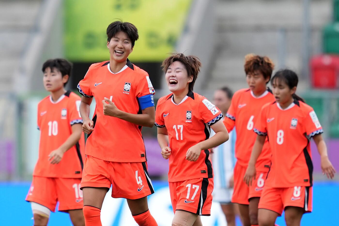 Argentina e Coreia do Sul, na Copa do Mundo Feminina da FIFA.