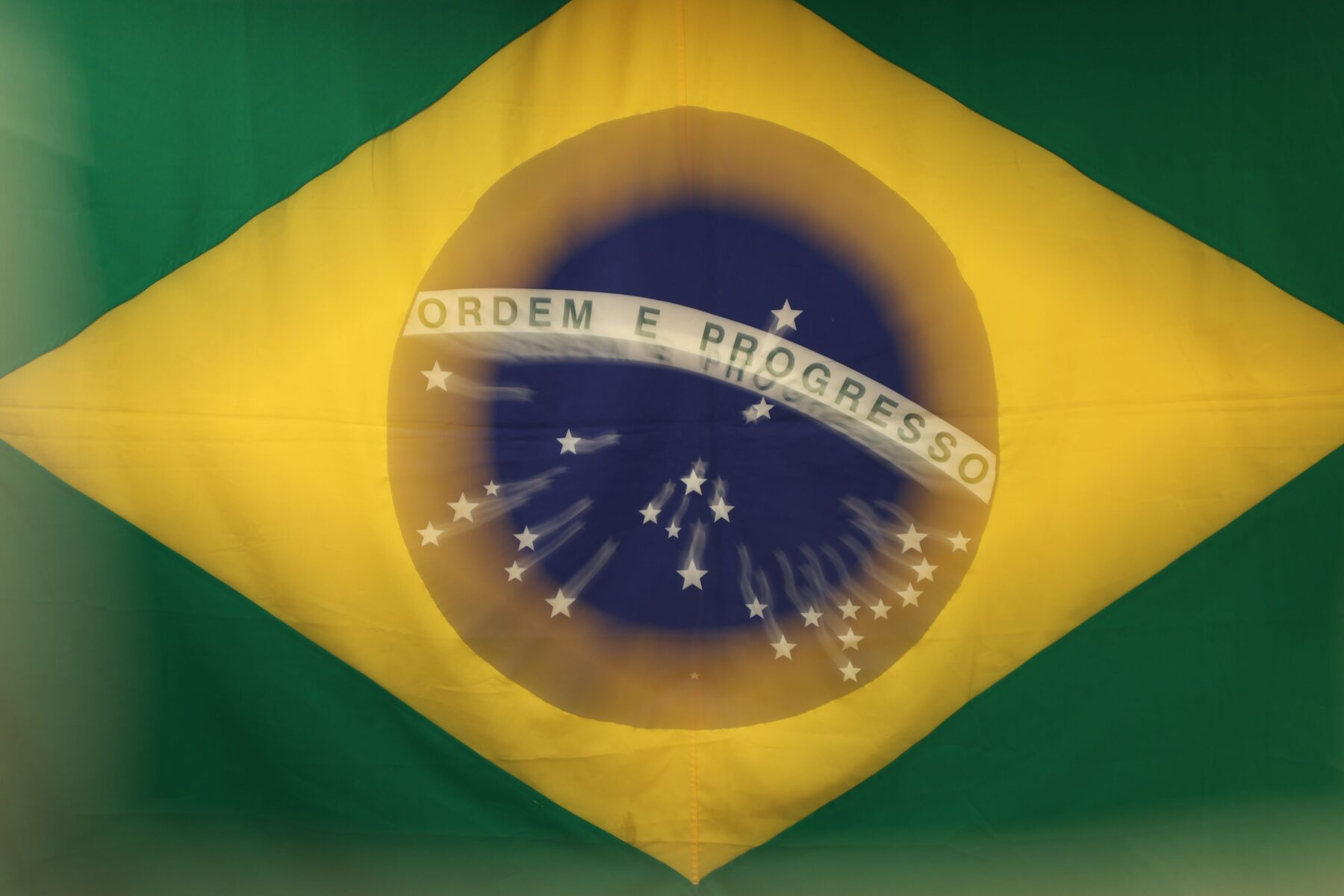 Bandeira do Brasil no vestiário da Seleção Feminina