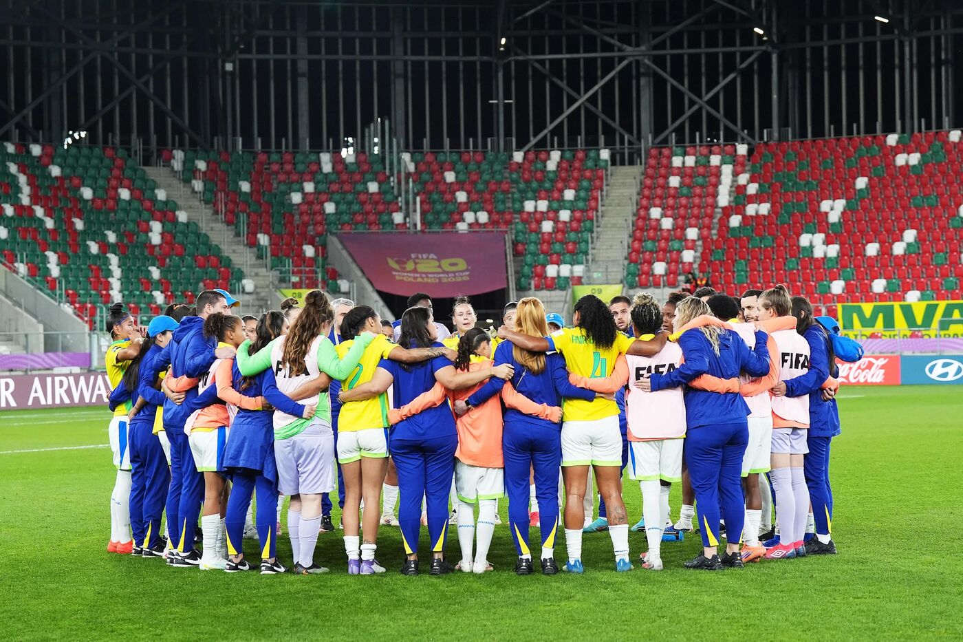 Brasil e Espanha, na Copa do Mundo Feminina da FIFA.