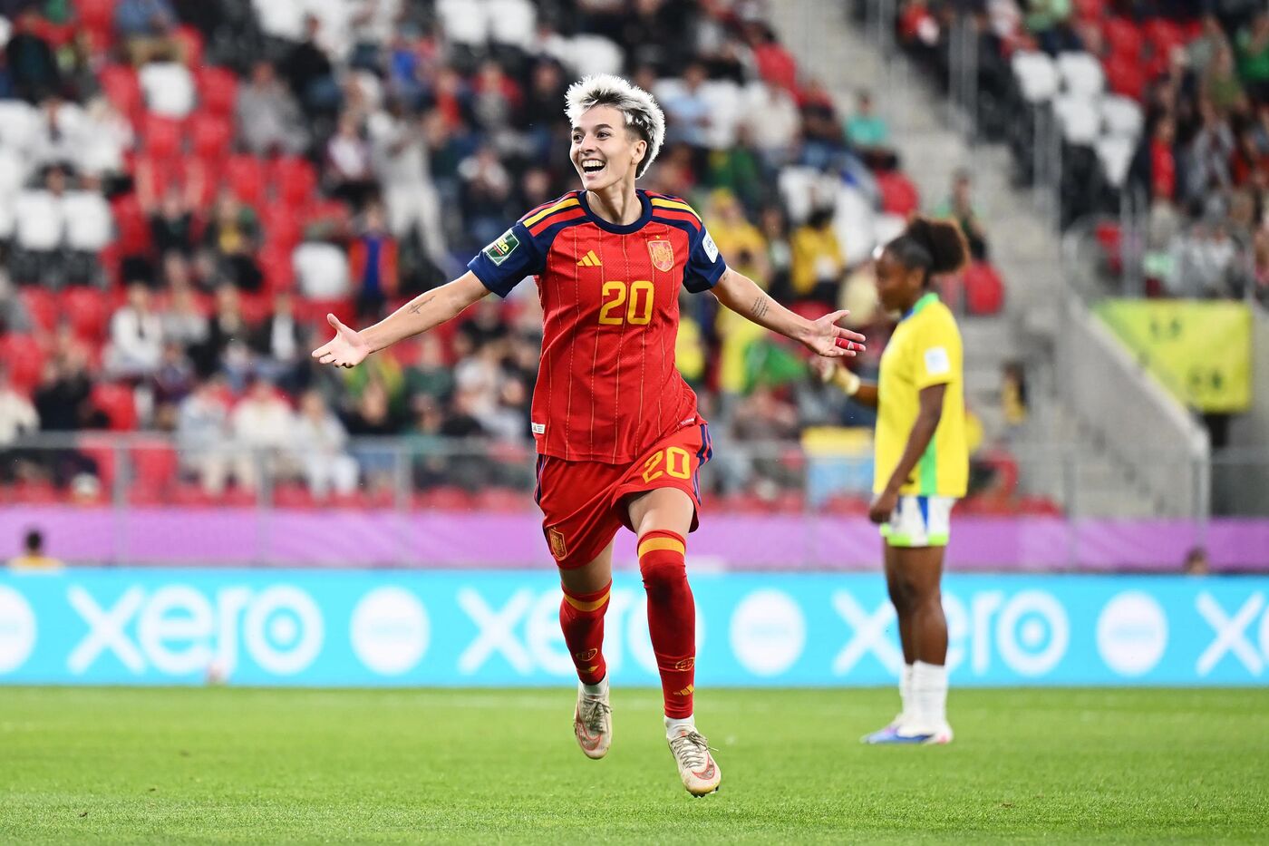 Brasil e Espanha, na Copa do Mundo Feminina da FIFA.