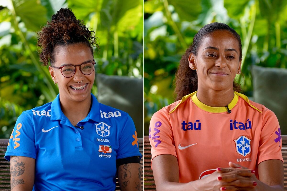 Carlinha e Tayla concederam entrevista exclusiva à CBF TV