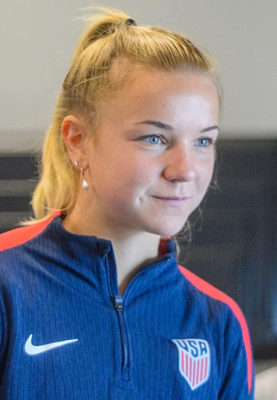 A atleta Claire Hutton, em 2025.