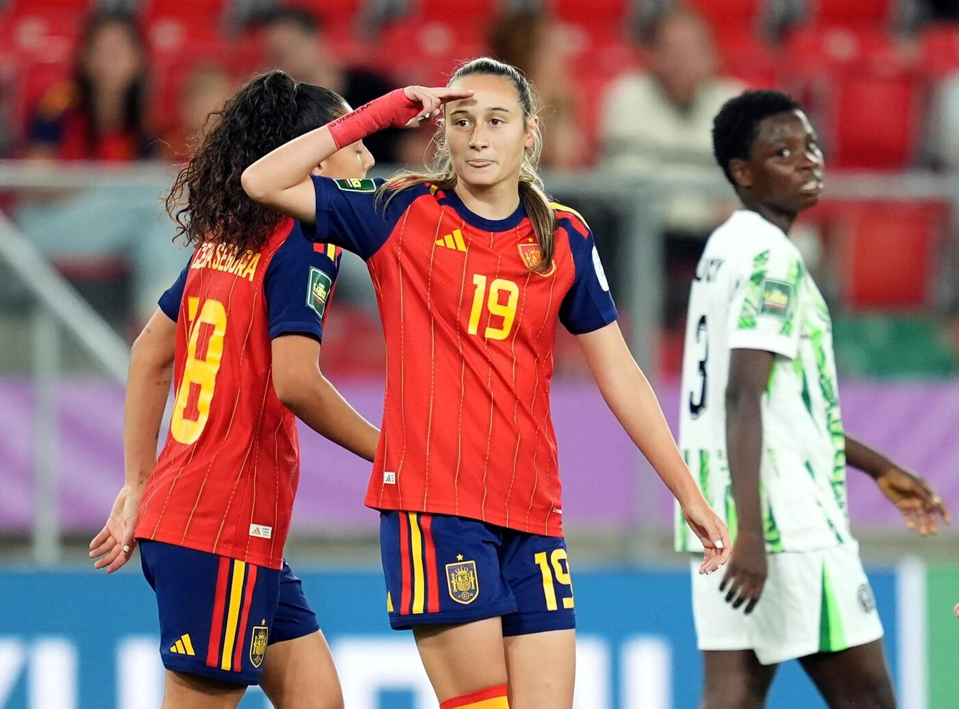 Espanha e Nigéria, pela Copa do Mundo Feminina Sub-20 de 2026.