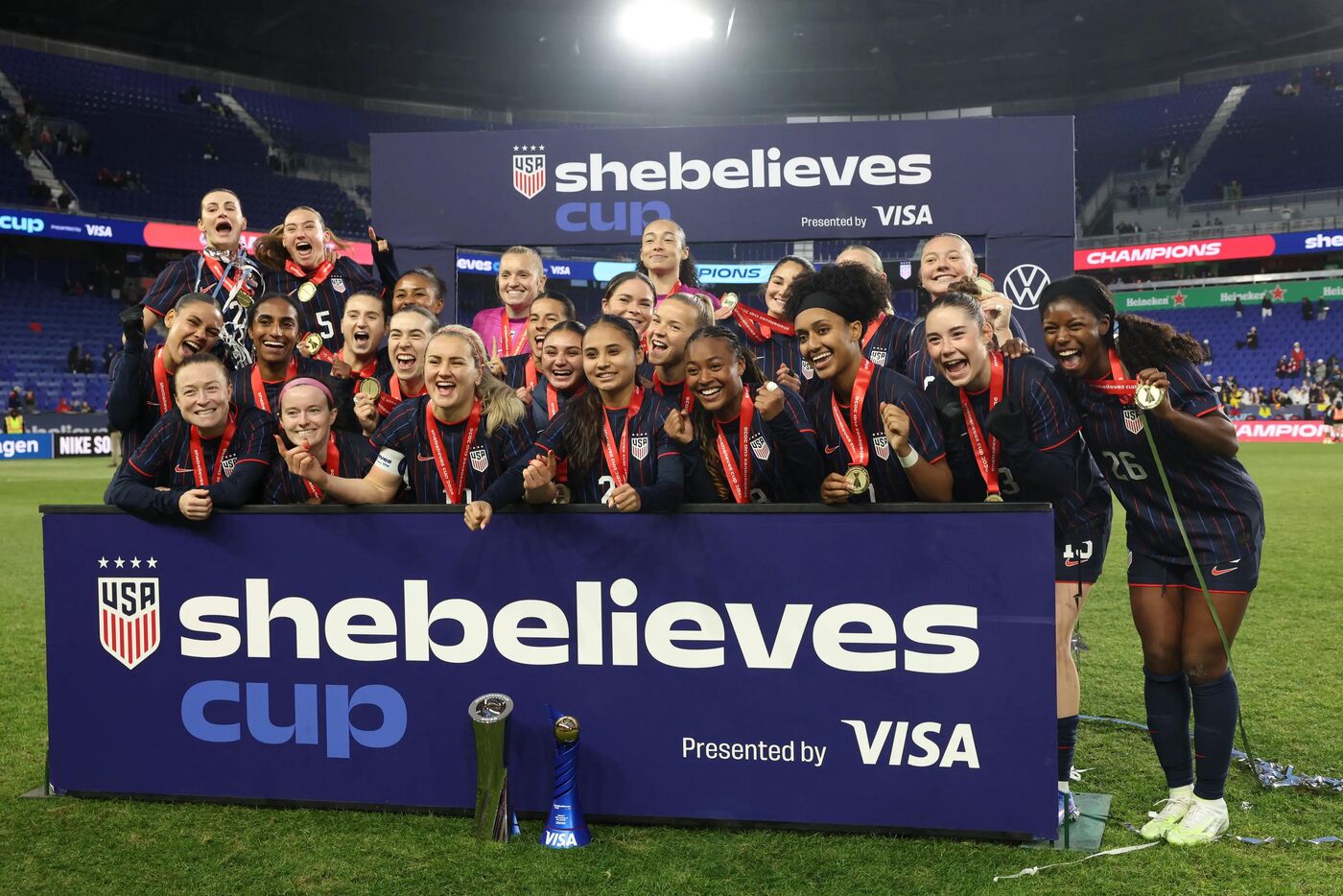 Estados Unidos, na SheBelieves Cup.