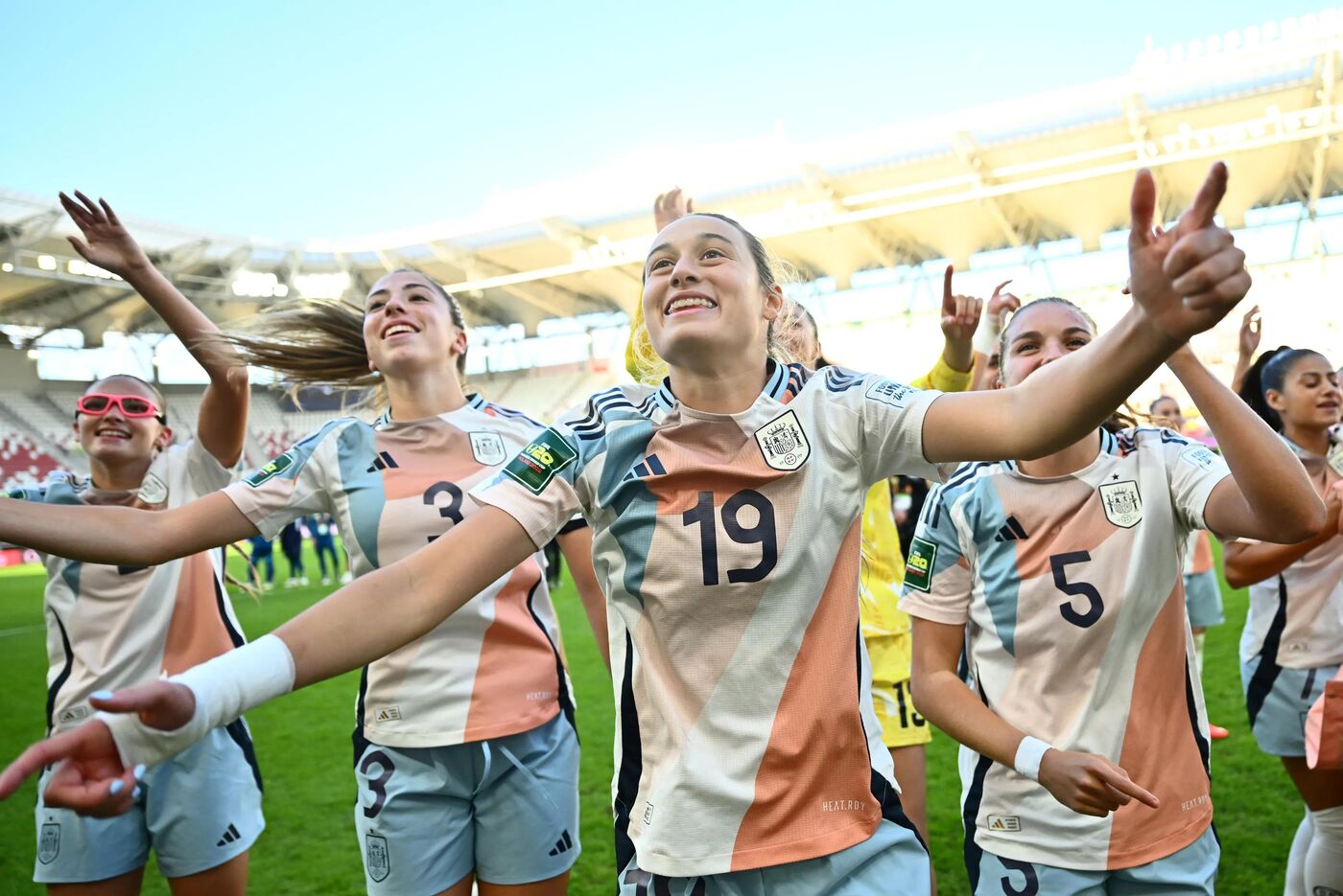 Itália e Espanha, na Copa do Mundo Feminina da FIFA.