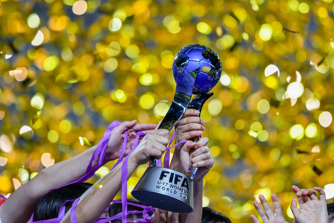 Troféu, na Copa do Mundo Feminina da FIFA.