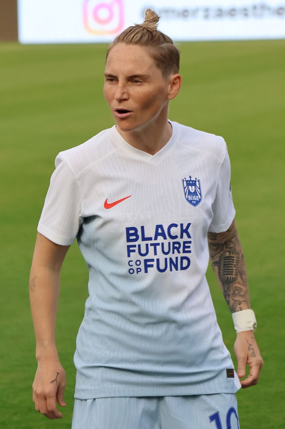 A atleta Jess Fishlock, em 2024.