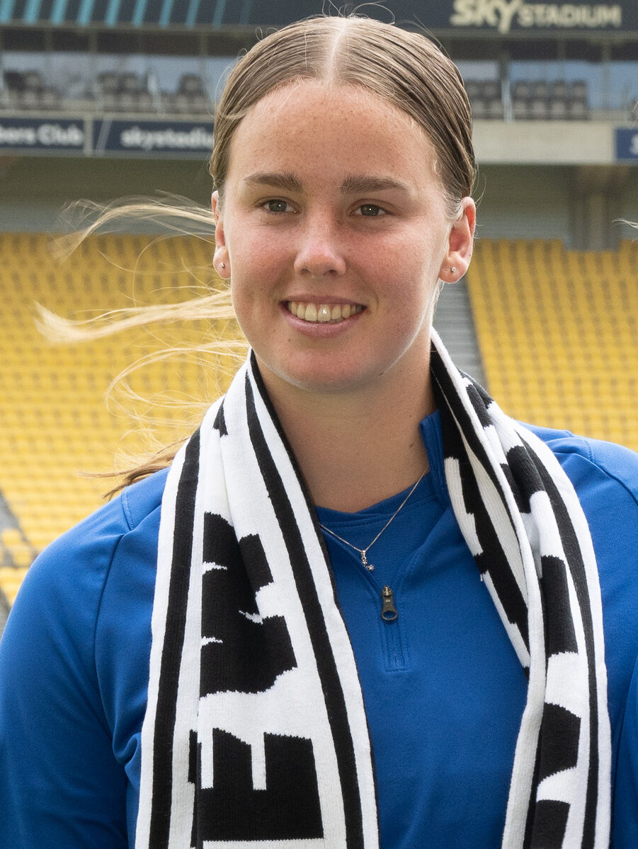 Kate Taylor no anúncio da convocação da seleção feminina dos Estados Unidos para a Copa do Mundo FIFA, em 3 de novembro de 2022.