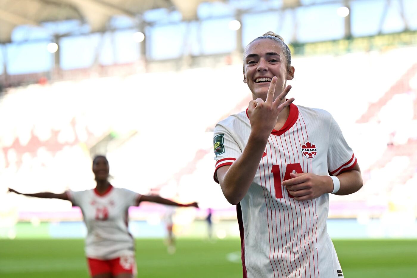 Kaylee Hunter, na Copa do Mundo Feminina da FIFA.