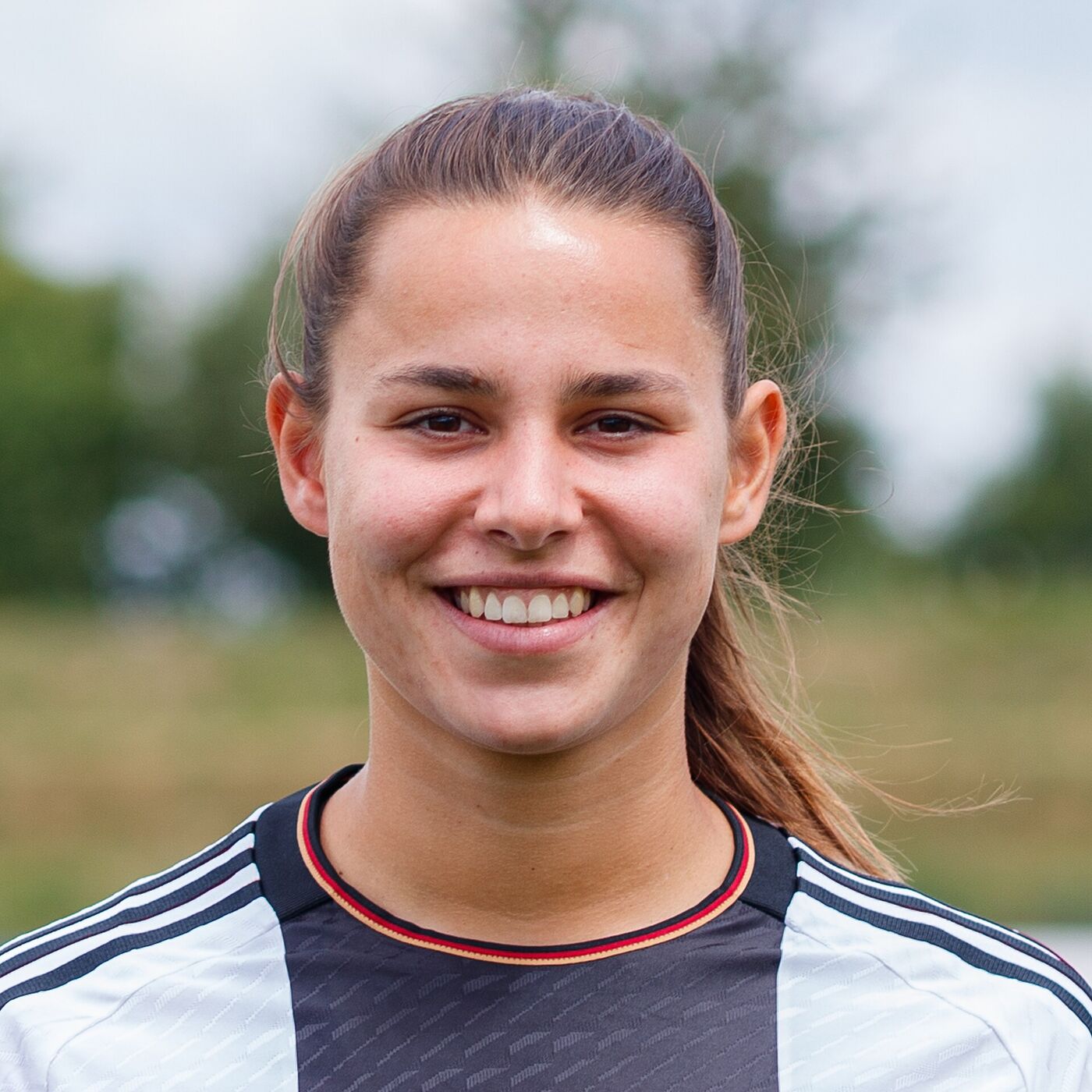 A atleta Lena Oberdorf, em 2023.