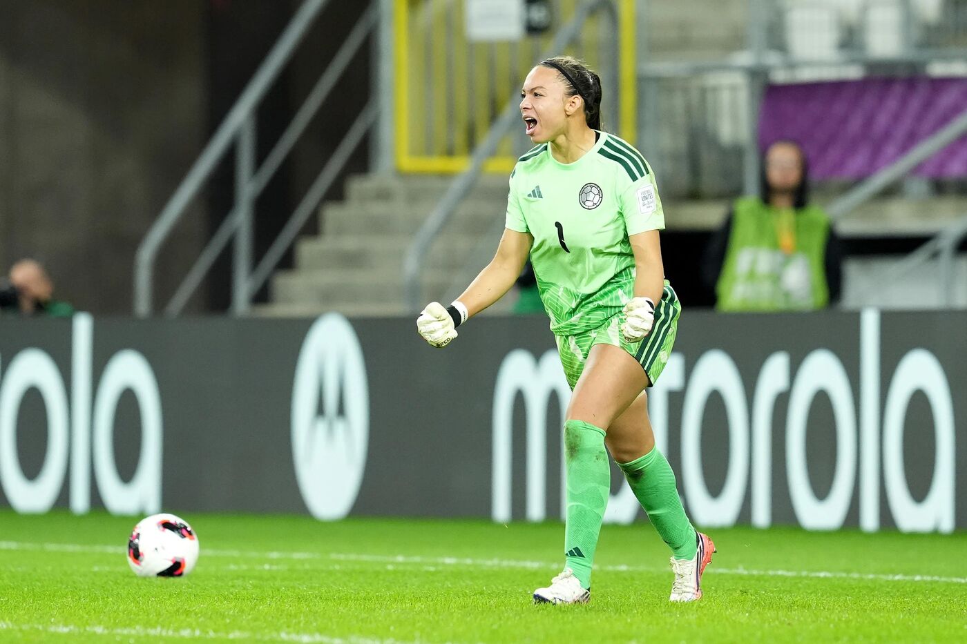Luisa Agudelo, na Copa do Mundo Feminina da FIFA.