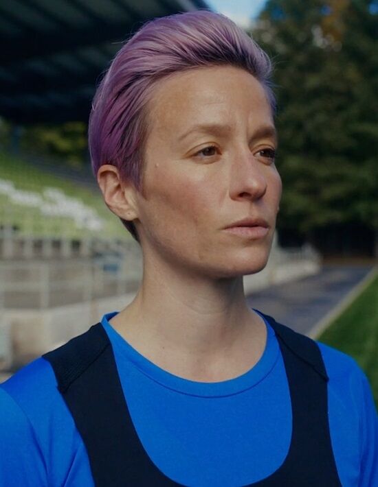 A atleta Megan Rapinoe.