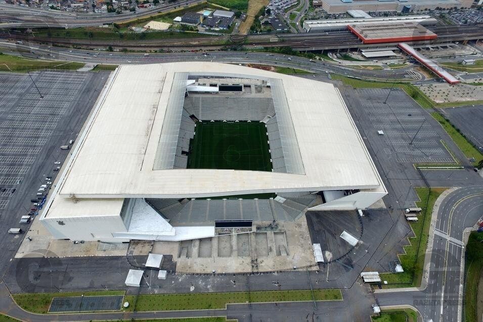 A Neo Química Arena, em São Paulo, sede de dez jogos da Copa