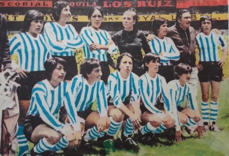 As pioneiras do futebol argentino.