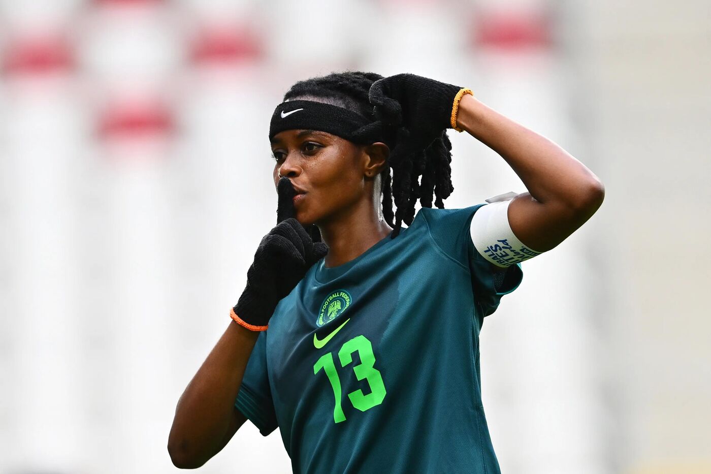 Rebecca Adegbemile, na Copa do Mundo Feminina da FIFA.