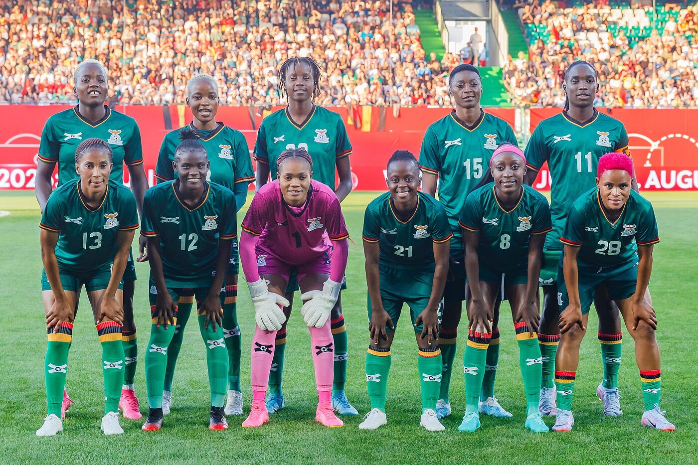 Seleção da Zâmbia, em 2023.