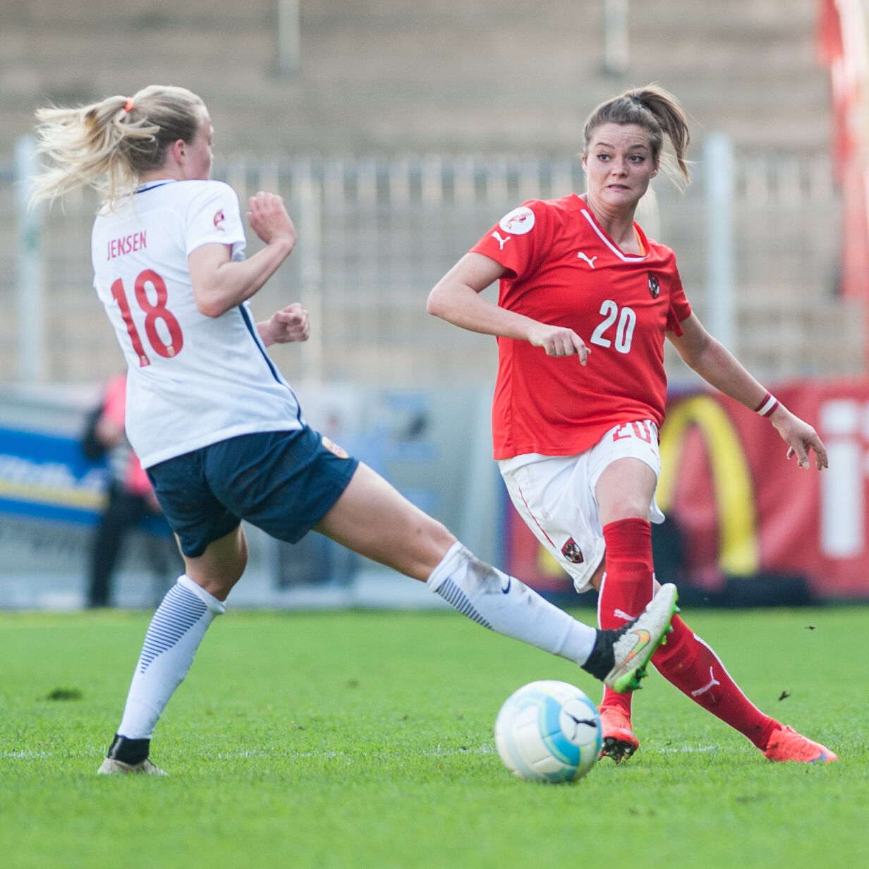 A atleta Synne Jensen, em 2016.