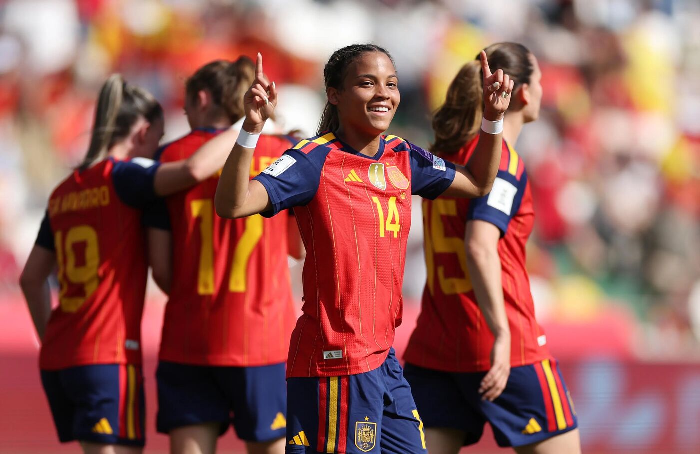 A meio-campista Vicky López, da Seleção Feminina da Espanha.