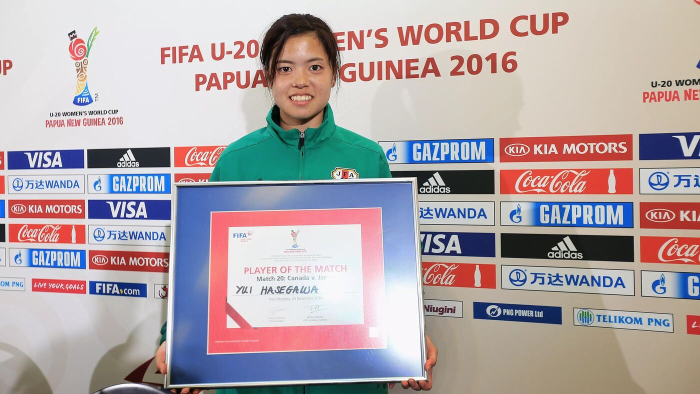 Yui Hasegawa, da seleção do Japão.