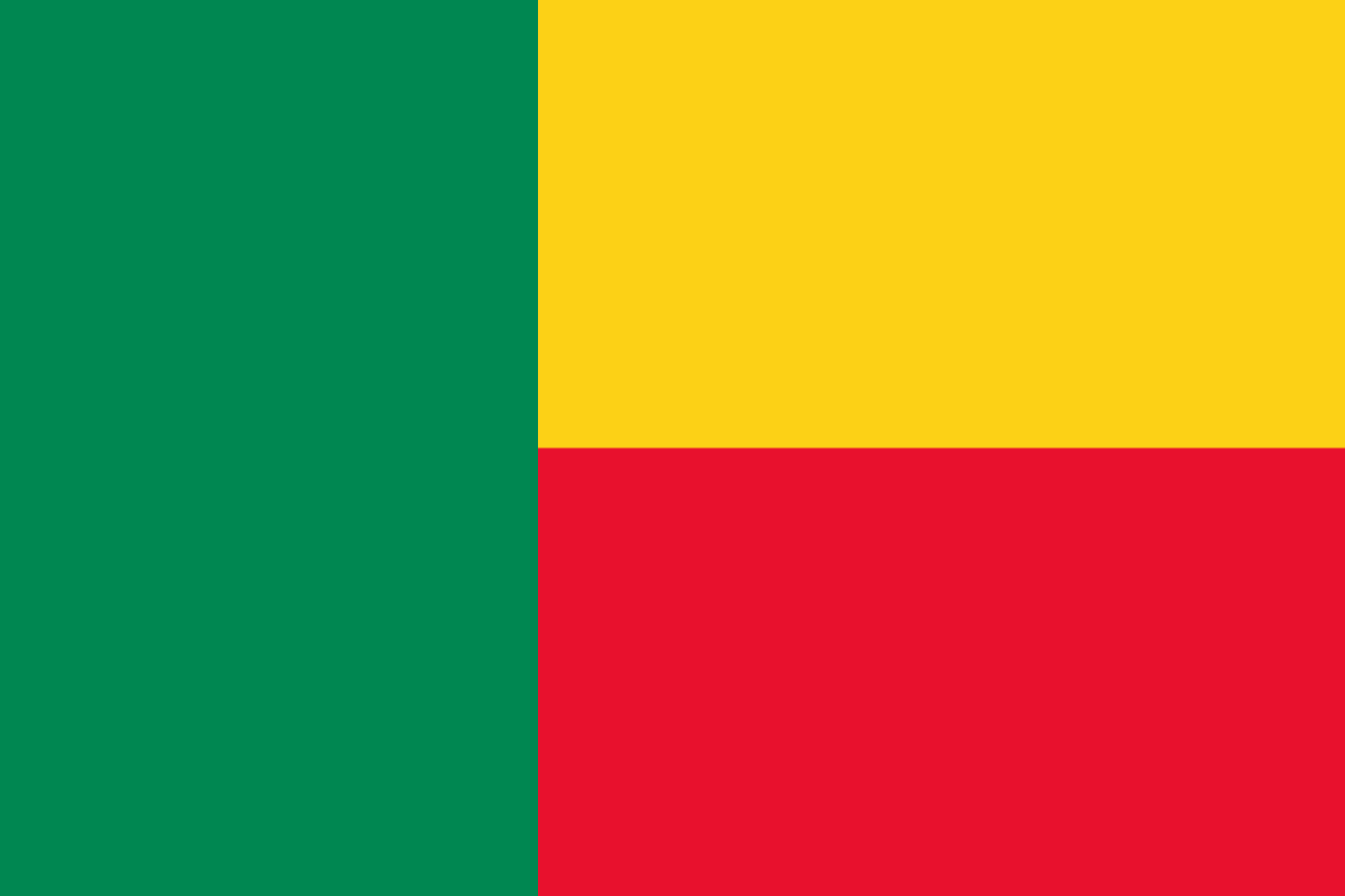 Bandeira do Benin.