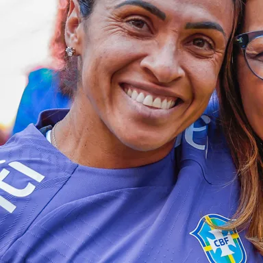 Marta sorrindo em fotografia de arquivo de 2023