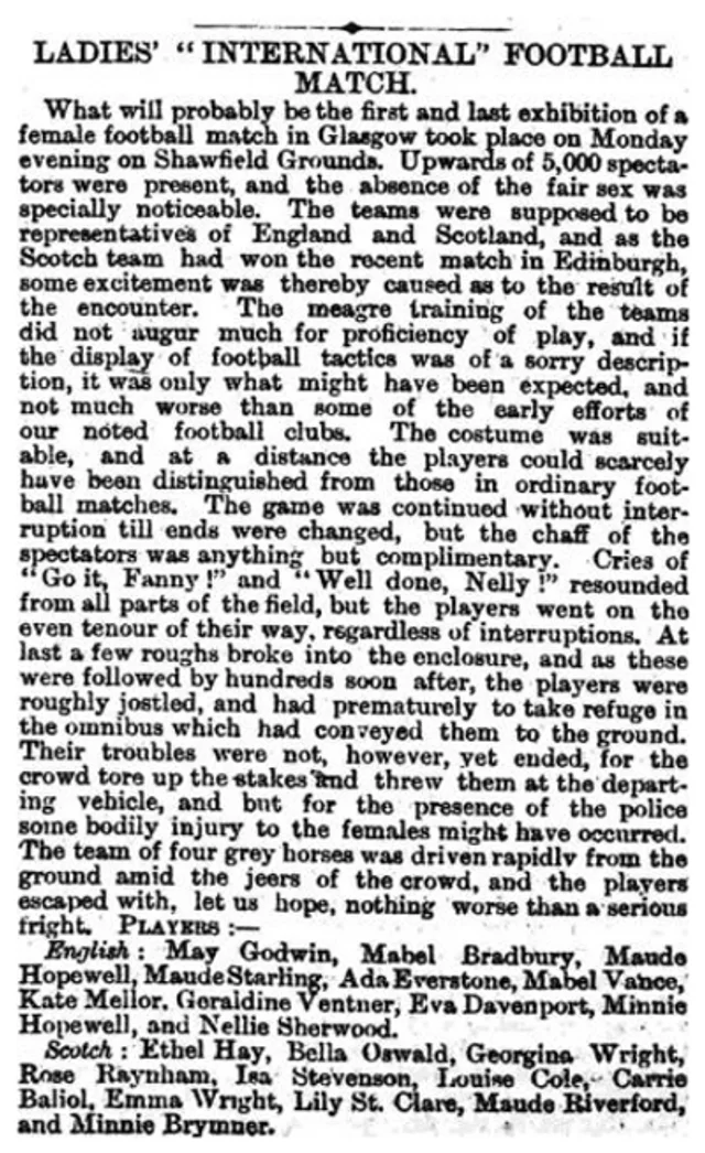 Recorte do Nottinghamshire Guardian de 20 de maio de 1881