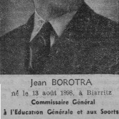 Jean Borotra, comissário de esportes do regime de Vichy