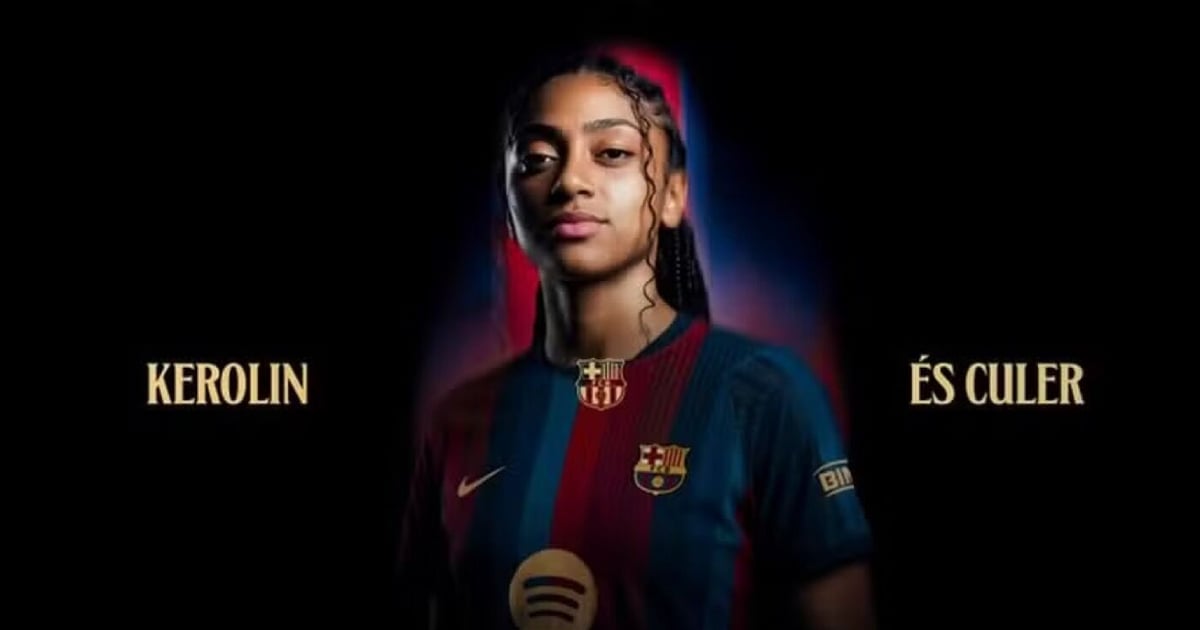 Kerolin, anunciada pelo Barcelona.